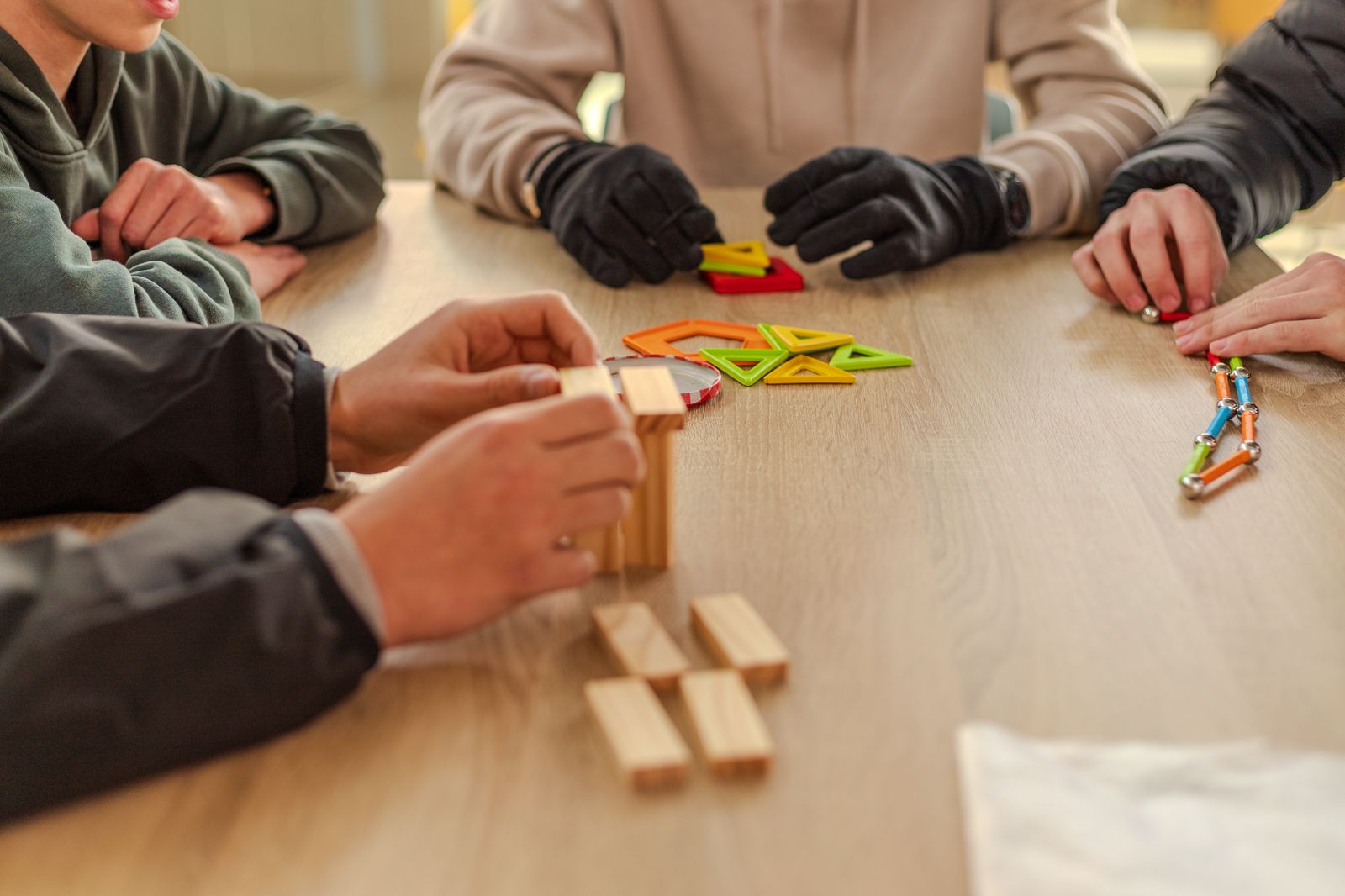 Participants à un atelier immersif
